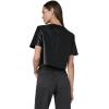 Joe’s Jeans Womens The Boxy Tee(Black Vegan Leather)