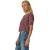Joe’s Jeans Womens The Boxy Tee(Bordeaux Breton Stripe)
