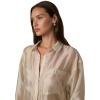 Joe’s Jeans Women’s The Boyfriend Button Down Long Sleeve Shirt(Prosecco Organza)