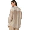 Joe’s Jeans Women’s The Boyfriend Button Down Long Sleeve Shirt(Prosecco Organza)