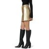 Joe’s Jeans Women’s The Cara Foil Mini Skirt(Gold Foil)
