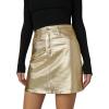Joe’s Jeans Women’s The Cara Foil Mini Skirt(Gold Foil)