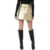Joe’s Jeans Women’s The Cara Foil Mini Skirt(Gold Foil)