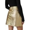 Joe’s Jeans Women’s The Cara Foil Mini Skirt(Gold Foil)