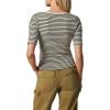 Joe’s Jeans Women’s The Gisele Henley Half Sleeve Top(Creme Brulee/Black)