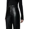 Joe’s Jeans Womens The Margot High Rise Straight Leg Jean(Black Vegan Leather)