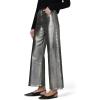 Joe’s Jeans Womens The Mia High Rise Wide Leg Ankle Jean(Pewter Foil)