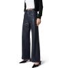 Joe’s Jeans Womens The Mia Petite High Rise Wide Leg Jean(Navy Coated)