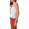 Joe’s Women’s Sleeveless Tank Top with Crew Neck and T Back, Fitted, Solid Fabric Pattern(Optic White)