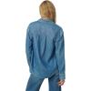 Joe’s Women’s The Classic Button Down Denim Long Sleeve Shirt(Cloud Nine)
