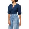 Joe’s Women’s The Lena Short Sleeve Blouse(Pageant Blue)