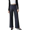 Joe’s Jeans Womens The Mia Petite High Rise Wide Leg Jean(Navy Coated)