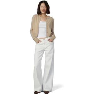 Joe’s Jeans Women’s Lou Low Rise Petite Wide Leg Jeans(White)