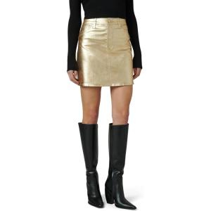 Joe’s Jeans Women’s The Cara Foil Mini Skirt(Gold Foil)