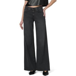 Joe’s Jeans Womens The Lou Lou Low Rise Wide Leg Jeans(Black Cat)