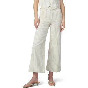 Joe’s Jeans Womens The Mia High Rise Wide Leg Ankle Jean(Natural Stripe)