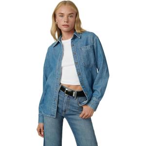 Joe’s Women’s The Classic Button Down Denim Long Sleeve Shirt(Cloud Nine)