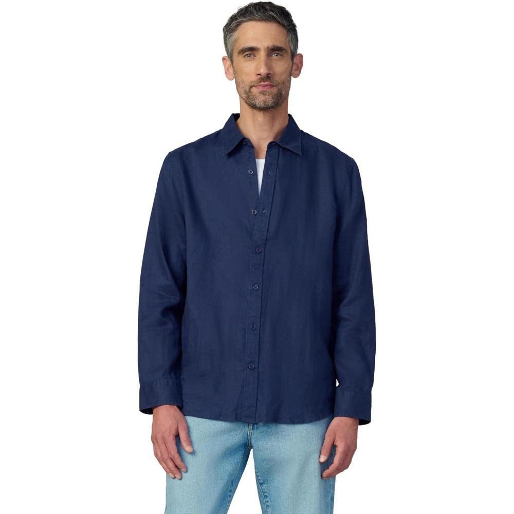 imageJoes Jeans Mens Jakob Linen ShirtTrue Navy