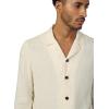 Joe’s Jeans Men’s Hemingway Blazer Linen Button Down with Pockets(Papyrus)