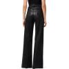 Joe’s Jeans Women’s The Mia Vegan Leather Crop Trouser(Coated Black)