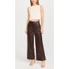 Joe’s Jeans Women’s The Mia Vegan Leather Crop Trouser(Coffee Bean)