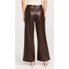 Joe’s Jeans Women’s The Mia Vegan Leather Crop Trouser(Coffee Bean)