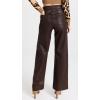 Joe’s Jeans Women’s The Mia Vegan Leather Crop Trouser(Dark Coco Bean)