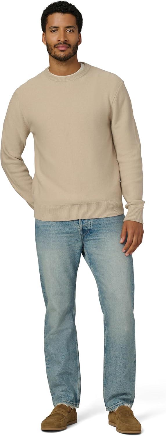 imageJoes Jeans Mens Classic Logo Crew Neck Pullover SweaterSimply Taupe