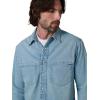 Joe’s Jeans Men’s The Wayne Denim Western Shirt Long Sleeve Pocket Button Down(Canoga)