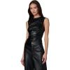 Joe’s Jeans Women’s The Meg Vegan Leather Sleeveless Top(Black)