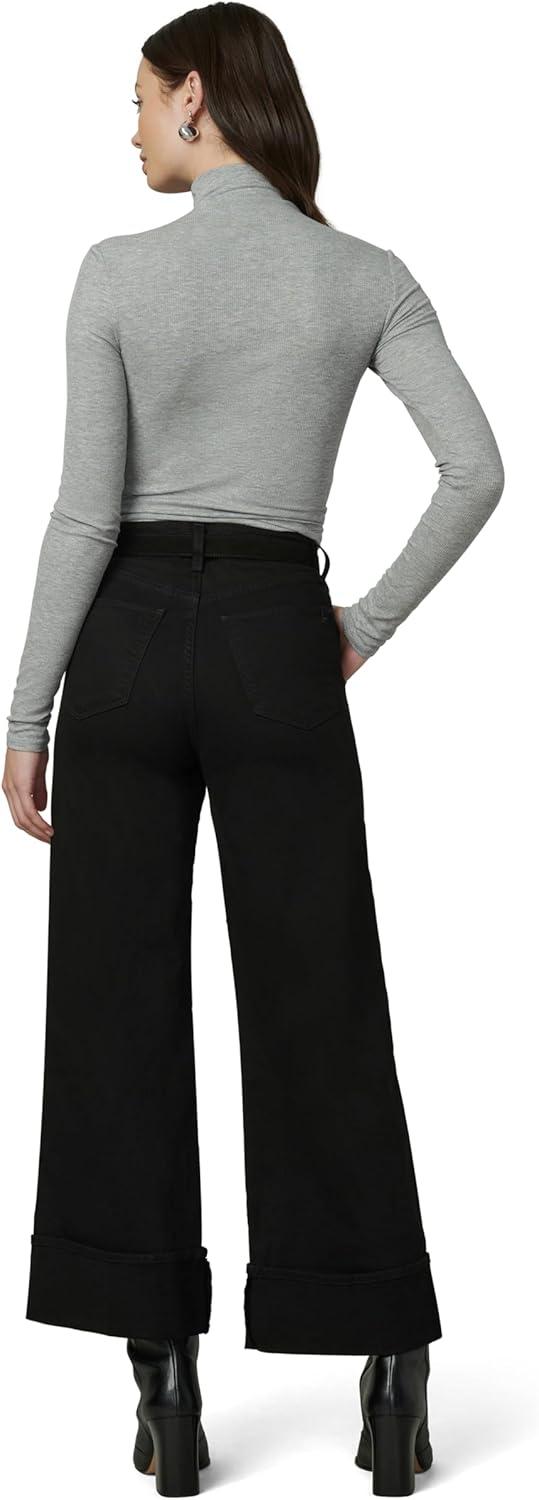 imageJoes Jeans Womens The Trixie High Rise Wide Leg Denim TrouserBlack