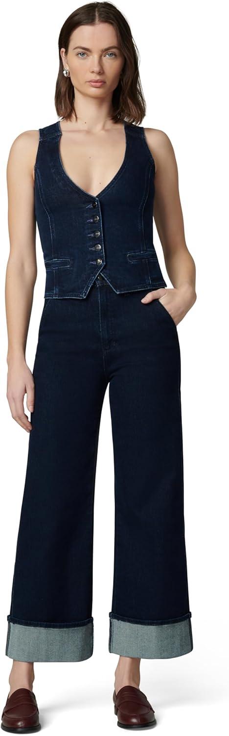 imageJoes Jeans Womens The Trixie High Rise Wide Leg Denim TrouserDont Worry