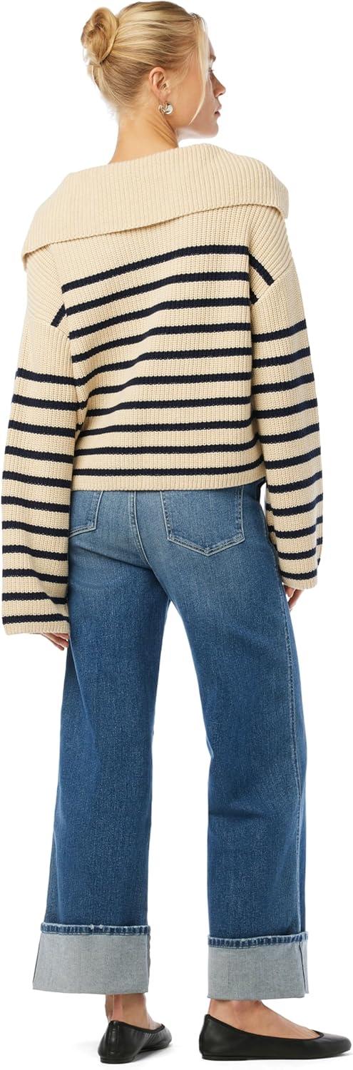 imageJoes Jeans Womens The Trixie High Rise Wide Leg Denim TrouserFirst Bite