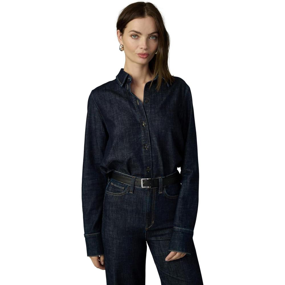 imageJoes Jeans Womens The Forever Denim Button Down Long Sleeve ShirtTotally