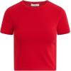Joe’s Womens The Baby Tee(Cherry Red)