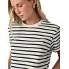 Joe’s Women’s The Boxy Tee(Milk/Navy Stripe)
