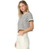 Joe’s Women’s The Boxy Tee(Milk/Navy Stripe)