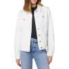Joe’s Womens The Relaxed Fit Comfort Stretch Denim Jacket(White)