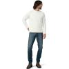 Joe’s Jeans Mens Crewneck Knit Pullover Sweater(White Ribbed Knit)