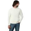 Joe’s Jeans Mens Crewneck Knit Pullover Sweater(White Ribbed Knit)