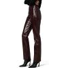 Joe’s Jeans Womens The Margot High Rise Slim Fit Jean(Patent Leather Bordeaux)