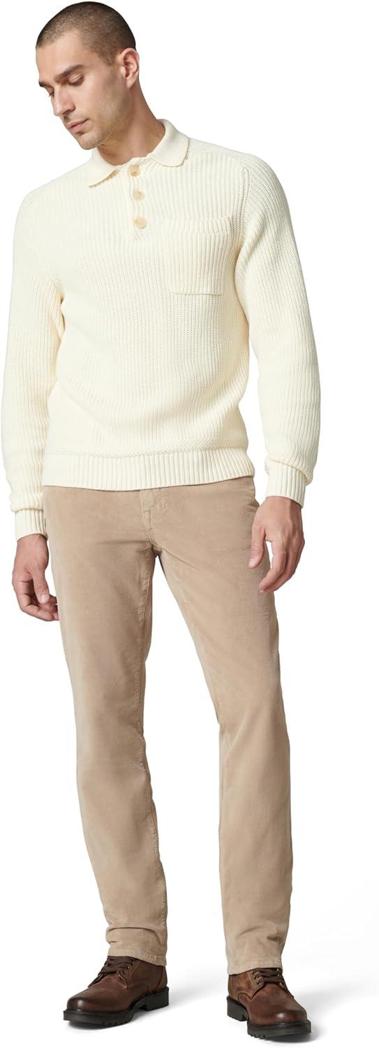 imageJoes Jeans Mens Polo Long Sleeve SweaterChalk