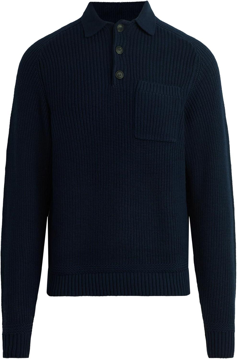 imageJoes Jeans Mens Polo Long Sleeve SweaterMidnight Navy