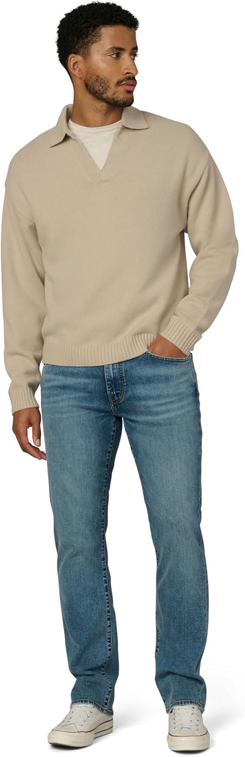imageJoes Jeans Mens Polo Long Sleeve SweaterSimply Taupe