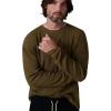 Joe’s Jeans Mens Long Sleeve Waffle Tee(Beech)