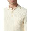Joe’s Jeans Men’s Polo Long Sleeve Sweater(Chalk)