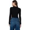 Joe’s Jeans Womens The Lisa Polo Long Sleeve Sweater(Black)