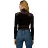 Joe’s Jeans Womens The Tony Turtleneck Long Sleeve Top(Cacao Velvet)