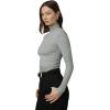 Joe’s Jeans Womens The Tony Turtleneck Long Sleeve Top(Heather Grey)