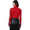 Joe’s Jeans Womens The Tony Turtleneck Long Sleeve Top(Holiday Red)